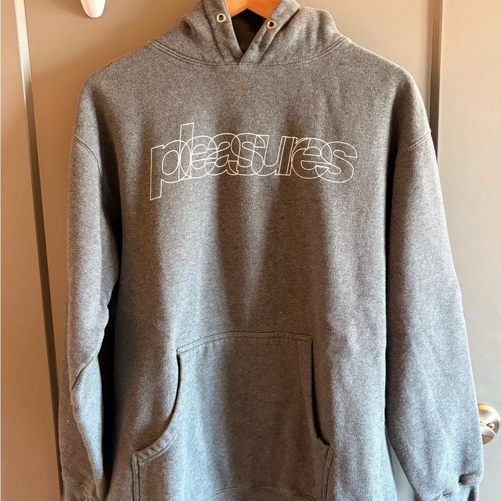 Pleasures Flight Hoodie Gunmetal Grey Size Medium - Picture 2 of 8